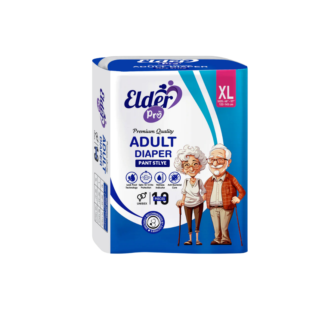 "Elder Pro" Adult Loose Pant Style Premium Diaper Size XL-100 (48"-57") Waist Size