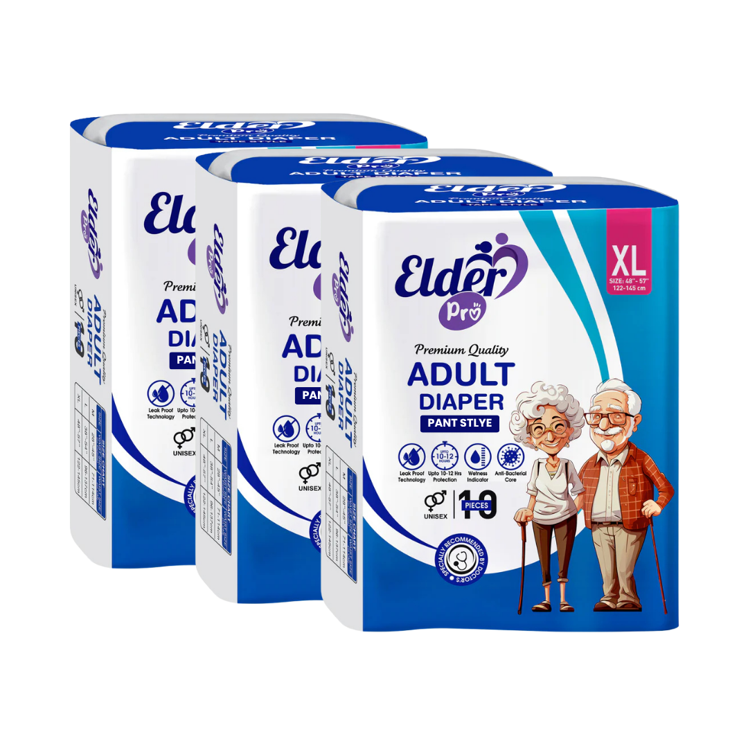 "Elder Pro" Adult Loose Pant Style Premium Diaper Size XL-100 (48"-57") Waist Size
