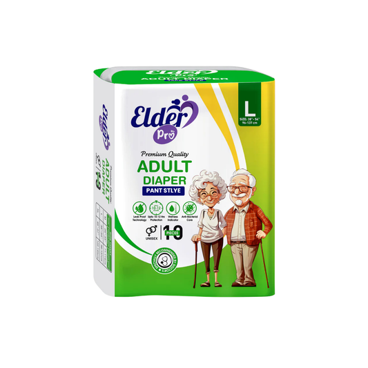 "Elder Pro" Adult Loose Pant Style Premium Diaper Size L-100 (38"-54") Waist Size